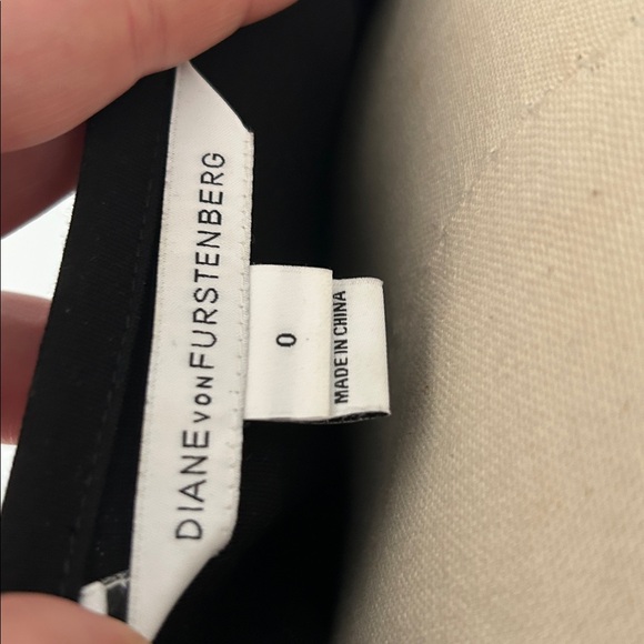 Diane Von Furstenberg Black and Blue Asymmetrical Dress - Picture 6 of 7